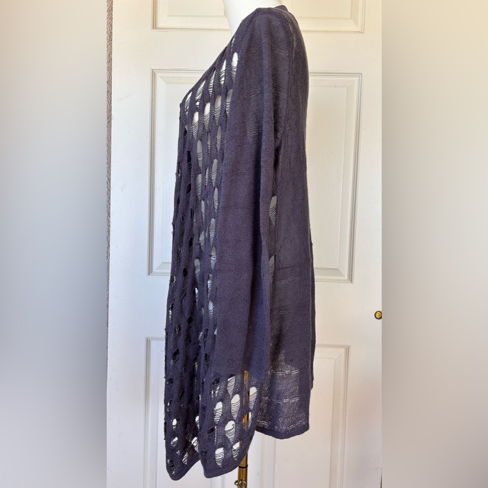 Bryn Walker Women’s Knit Duster Open Front Size Medium - Picture 3 of 9